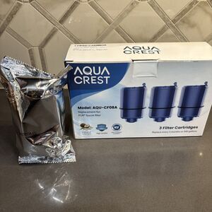 Aqua Crest AQU-CF08A - 4 Replacement Filters for PUR - Faucet Mount Water Filter